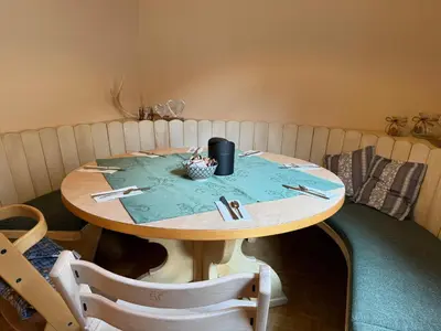 Ein Sitzbereich in der Unterkunft Pension Rainer