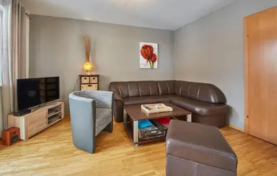 Ein Sitzbereich in der Unterkunft Apartment Iglsberg Top 10