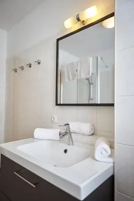 Ein Badezimmer in der Unterkunft Apartment Iglsberg Top 10