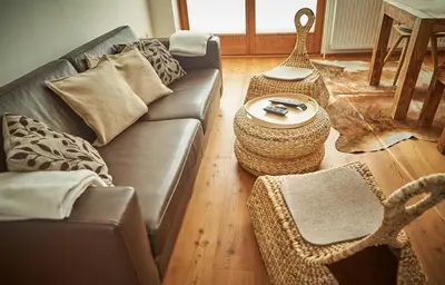 Ein Sitzbereich in der Unterkunft SunnySide Appartements