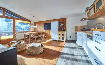 Küche/Küchenzeile in der Unterkunft SunnySide Appartements