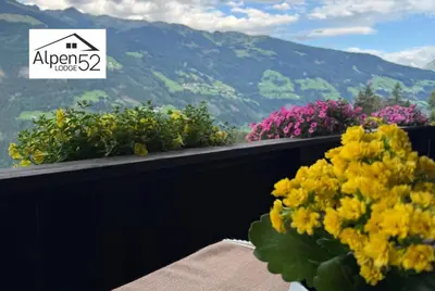 Ein allgemeiner Bergblick oder ein Berglick von der Ferienwohnung aus