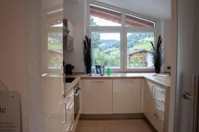Küche/Küchenzeile in der Unterkunft Apartment Wildauer