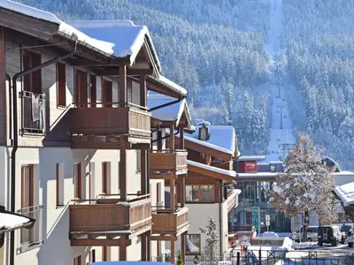 Ein allgemeiner Bergblick oder ein Berglick von der Ferienwohnung aus