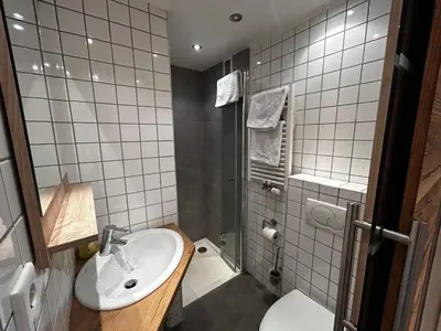 Ein Badezimmer in der Unterkunft Kitz-Studio