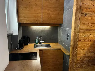Küche/Küchenzeile in der Unterkunft Kitz-Studio