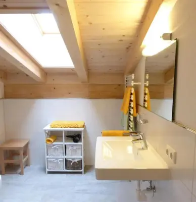 Ein Badezimmer in der Unterkunft Landhaus Zass