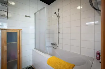 Ein Badezimmer in der Unterkunft Haus Marteau