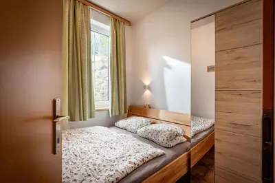 Ein Bett oder Betten in einem Zimmer der Unterkunft Haus Marteau