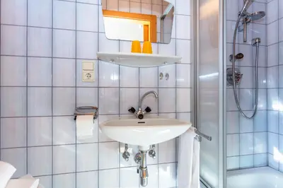 Ein Badezimmer in der Unterkunft Ferienhaus Berger