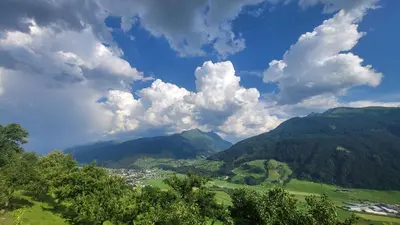Naturlandschaft in der Nähe des Bauernhofs