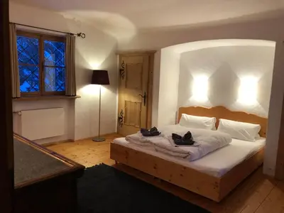 Ein Bett oder Betten in einem Zimmer der Unterkunft Haus am Berg