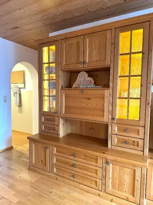Ein Bett oder Betten in einem Zimmer der Unterkunft Ferienwohnung Anni