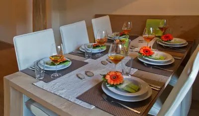 Essen in der Ferienwohnung oder in der Nähe