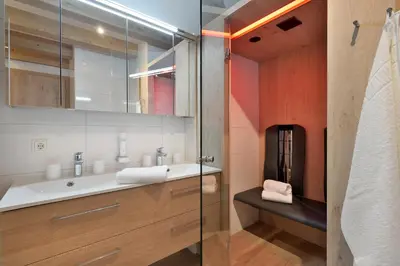 Ein Badezimmer in der Unterkunft Resort Tirol Brixen am Sonnenplateau