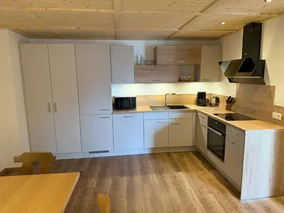 Küche/Küchenzeile in der Unterkunft Ferienhaus Innergruben
