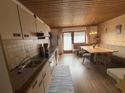 Küche/Küchenzeile in der Unterkunft Ferienhaus Innergruben