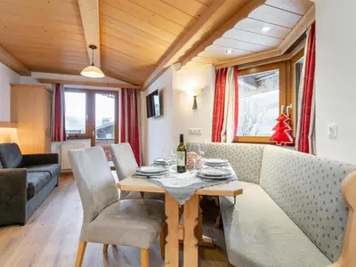 Ein Sitzbereich in der Unterkunft Landhaus Marchfeld Top 3