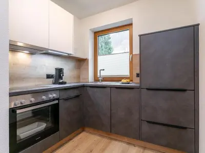 Küche/Küchenzeile in der Unterkunft Landhaus Marchfeld Top 1