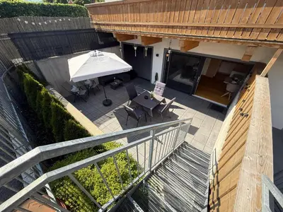 Ein Balkon oder eine Terrasse in der Unterkunft Residenz Brixental TOP1