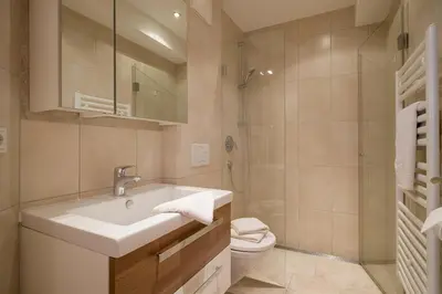 Ein Badezimmer in der Unterkunft Ferienhaus Evi - Sonnbichl