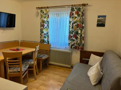 Ein Sitzbereich in der Unterkunft Appartement Unterstein 1