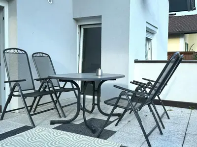 Ein Balkon oder eine Terrasse in der Unterkunft Jasmina Appartments