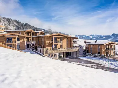 Ein allgemeiner Bergblick oder ein Berglick von der Ferienwohnung aus