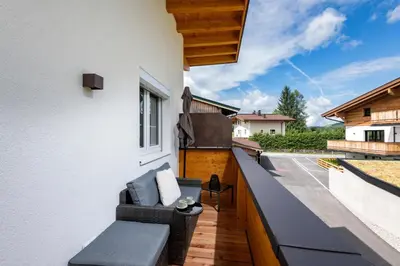 Ein Balkon oder eine Terrasse in der Unterkunft Ferienwohnungen N & C