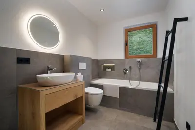 Ein Badezimmer in der Unterkunft Chalet Florian