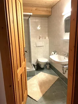 Ein Badezimmer in der Unterkunft Hitscherhof - Abart