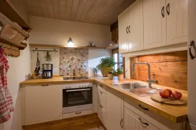 Küche/Küchenzeile in der Unterkunft Chalet Unterleming