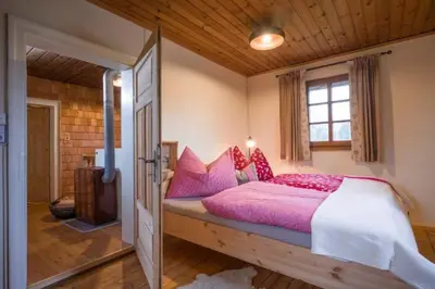 Ein Bett oder Betten in einem Zimmer der Unterkunft Chalet Unterleming
