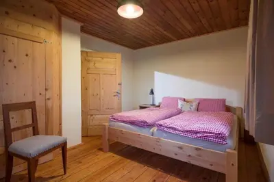 Ein Bett oder Betten in einem Zimmer der Unterkunft Chalet Unterleming