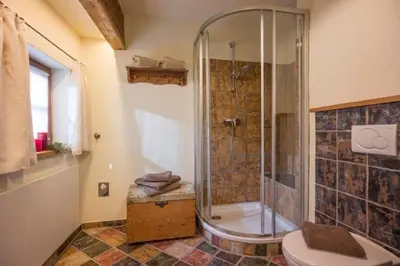 Ein Badezimmer in der Unterkunft Chalet Unterleming
