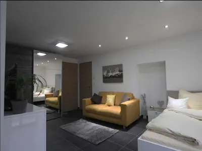 Ein Bett oder Betten in einem Zimmer der Unterkunft Alpine Escape in Hopfgarten