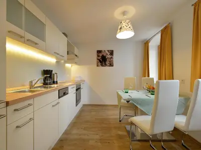 Küche/Küchenzeile in der Unterkunft Jägerhaus Apartment near ski area