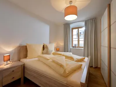 Ein Bett oder Betten in einem Zimmer der Unterkunft Jägerhaus Apartment near ski area