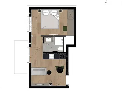 Grundriss der Unterkunft Apartment near Schaterzlift Kirchberg