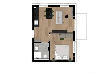 Grundriss der Unterkunft Stylish apartment in Kirchberg in Tirol