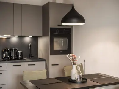 Küche/Küchenzeile in der Unterkunft Stylish apartment in Kirchberg in Tirol