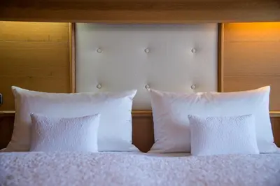 Ein Bett oder Betten in einem Zimmer der Unterkunft Gästehaus Appartement Höllwarth