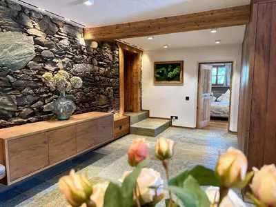 Ein Sitzbereich in der Unterkunft DER ERLACHER Alpenrefugium 1874 LUXERY & PRIVACY by Belle-Stay