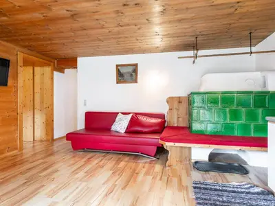 Ein Sitzbereich in der Unterkunft Am Bauernhof Top 2