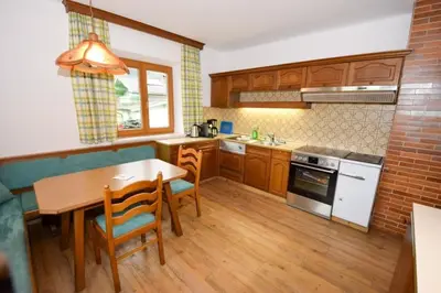 Küche/Küchenzeile in der Unterkunft Appartement Aschau