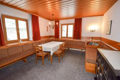 Ein Sitzbereich in der Unterkunft Appartement Aschau