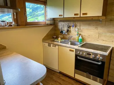Küche/Küchenzeile in der Unterkunft Appartement Kaltenbach