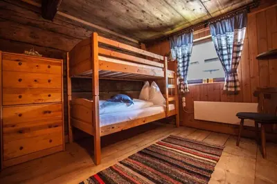 Ein Bett oder Betten in einem Zimmer der Unterkunft Bauernhaus Brixen