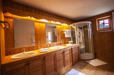 Ein Badezimmer in der Unterkunft Bauernhaus Brixen