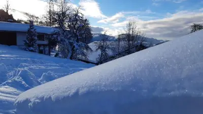 Bauernhaus Brixen im Winter